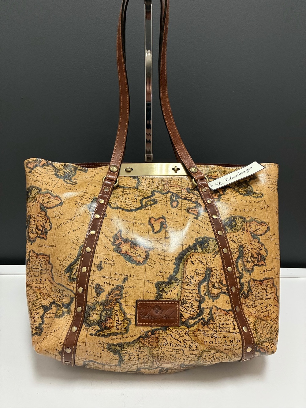 Patricia Nash NET Map-Print Tote